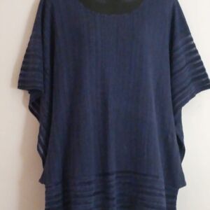 Catherines Navy Blue Tunic Top